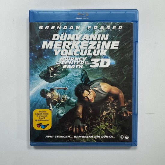 DUNYANIN MERKEZINE YOLCULUK - JOURNEY TO THE CENTER OF THE WORLD 3D2D BLU RAY ( TEK DISK )