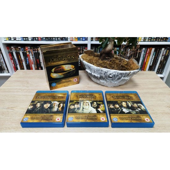 LORD OF THE RINGS TRILOGY  - YÜZÜKLERİN EFENDİSİ ÜÇLEME EXTENDED EDITION BLU RAY BOX SET ( 15 DİSK )