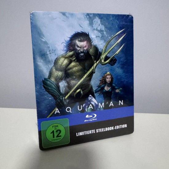 AQUAMAN STEELBOOK BLU RAY