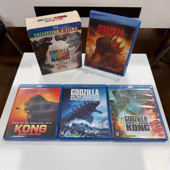 GODZILLA & KONG COLLECTION 4 FILM BLU RAY BOX SET