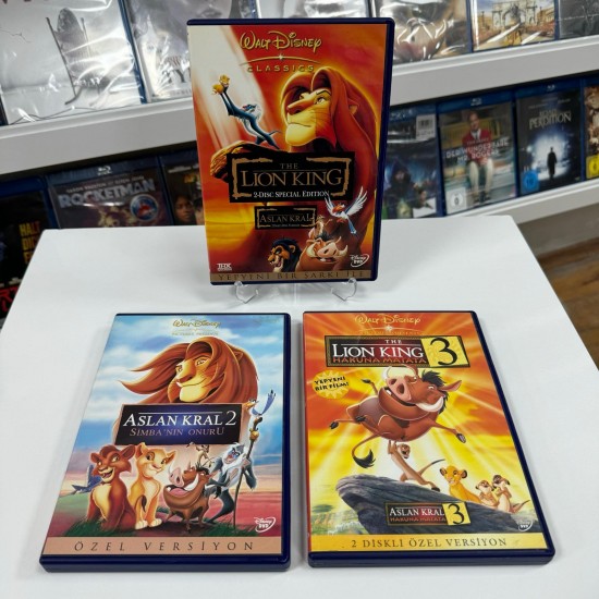 ASLAN KRAL SERİSİ DVD SET ( 3 FİLM - 5 DİSK )