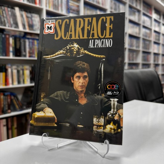 SCARFACE - YARALI YUZ LIMITED EDITION MEDIABOOK 4K UHD + BLU RAY ( NUMBER : 326 )