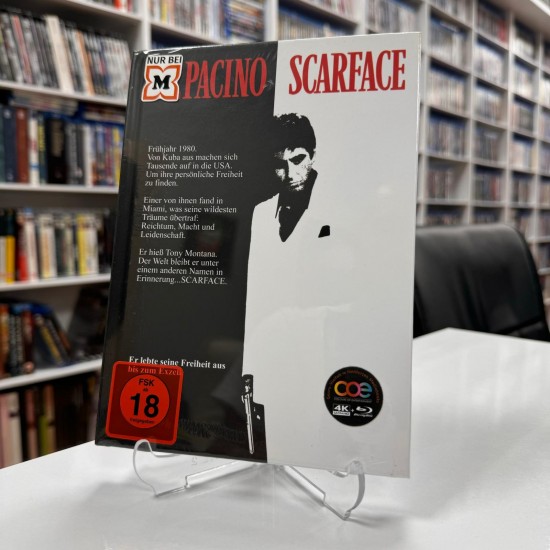 SCARFACE - YARALI YUZ LIMITED EDITION MEDIABOOK 4K UHD + BLU RAY ( NUMBER : 472 )