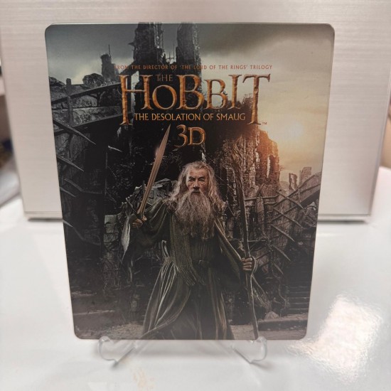 THE HOBBIT - THE DESOLATION OF SMAUG STEELBOOK BLU RAY ( 3D+2D+BONUS) - 4 DISK