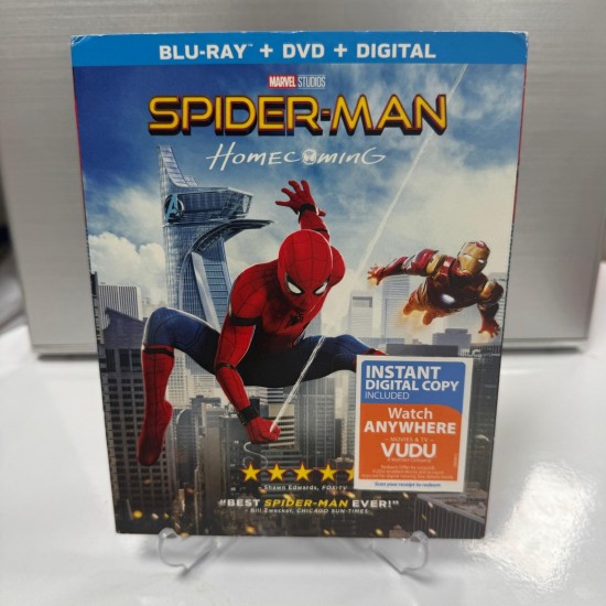 SPIDER MAN : HOMECOMING BLU RAY + DVD