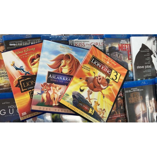 ASLAN KRAL SERİSİ DVD SET ( 3 FİLM - 5 DİSK ) ASLAN KRAL SERİSİ DVD SET ( 3 FİLM - 5 DİSK )