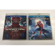AMAZING SPIDERMAN 1 - 2 3D2D BLU RAY SET