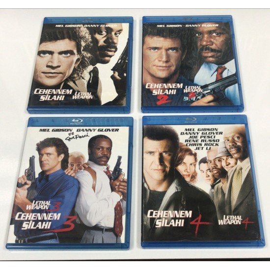  CEHENNEM SILAHI - LETHAL WEAPON 4 FILM BLU RAY SET