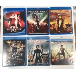 RESIDENT EVIL - 6 FILM BLU RAY SET 
