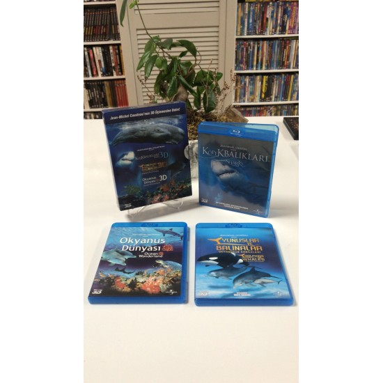 JEAN MICHEL COUSTEAU  -  3 BELGESEL BOX SET 3D2D BLU RAY