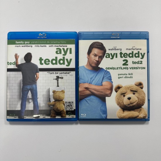 TED + TED 2 / AYI TEDDY + AYI TEDDY 2 BLU RAY SET ( 2 FILM )