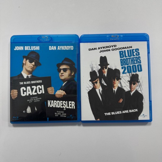 THE BLUES BROTHERS - CAZCI KARDESLER + BLUES BROTHERS 2000 2 FILM BLU RAY SET