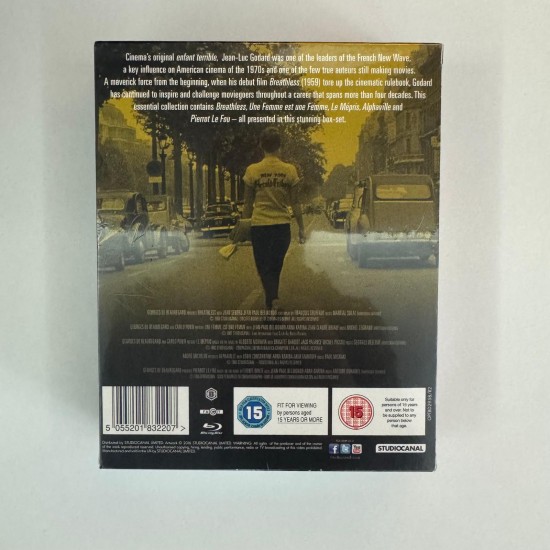 JEAN - LUC GODARD THE ESSENTIAL COLLECTION 5 FILM BLU RAY DIGIPACK BOX SET