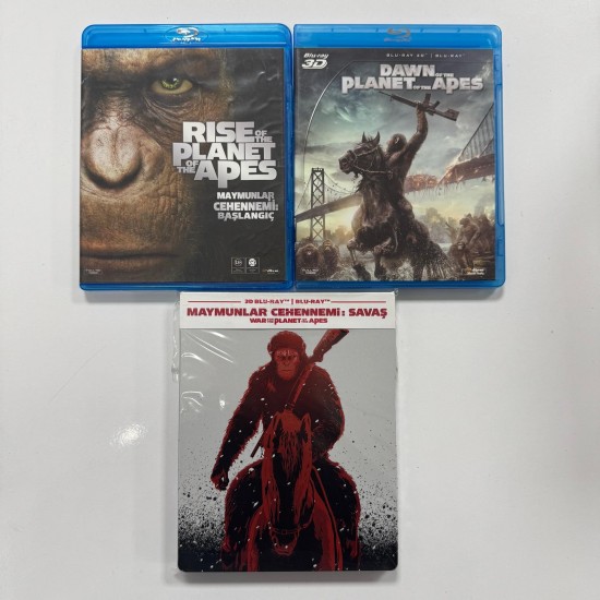 MAYMUNLAR CEHENNEMI SERISI BLU RAY SET ( 3 FILM )