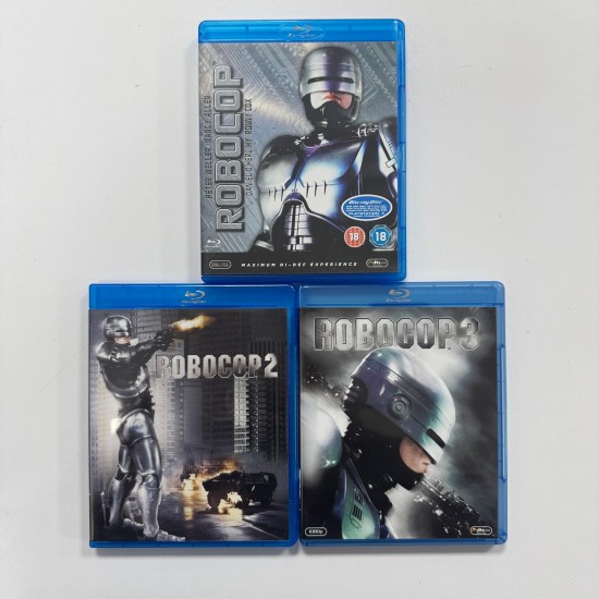 ROBOCOP 1 - 2 - 3 BLU RAY SET ( 3 FILM )