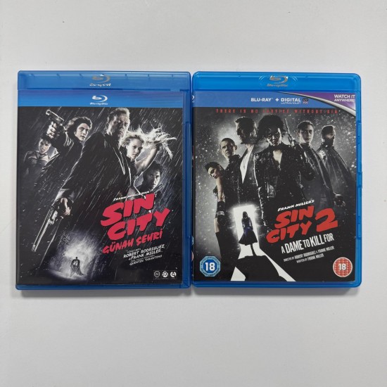 SIN CITY + SIN CITY 2 BLU RAY SET ( 2 FILM )