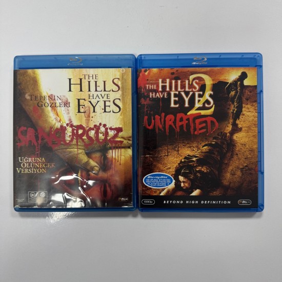 TEPENIN GOZLERI 1 -2 / THE HILLS HAVE EYES 1- 2 BLU RAY SET ( 2 FILM )