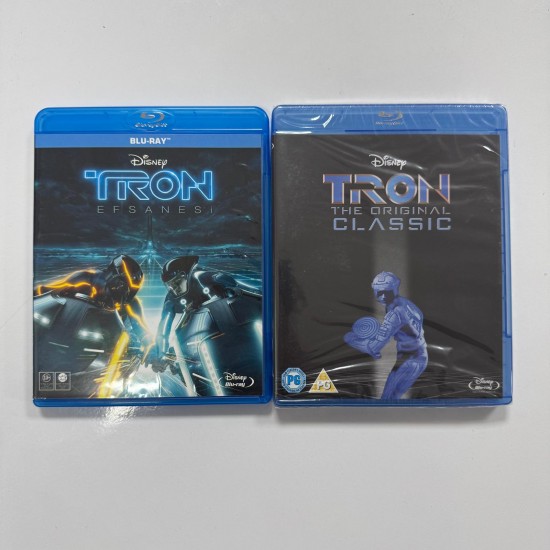 TRON : LEGACY + TRON : THE ORIGINAL CLASSIC 2 FILM BLU RAY SET