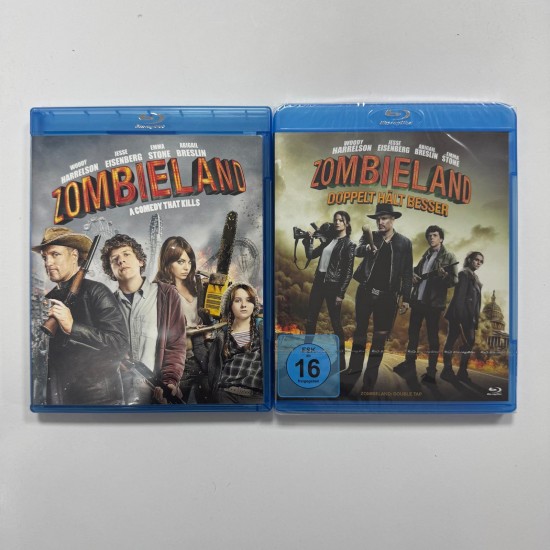 ZOMBIELAND + ZOMBIELAND : DOUBLE TAP 2 FILM BLU RAY SET