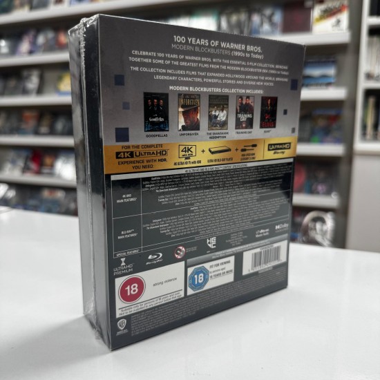 100 YEARS OF WARNER BROS. MODERN BLOCKBUSTERS (1990s - Today) 5 FILM COLLECTION 4K UHD + BLU RAY BOX SET