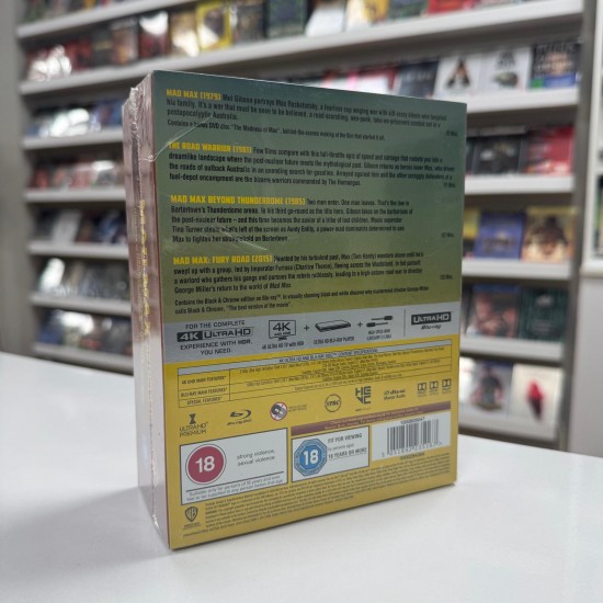 MAD MAX ANTHOLOGY 4 FILM 4K UHD +  BLU RAY BOX SET 