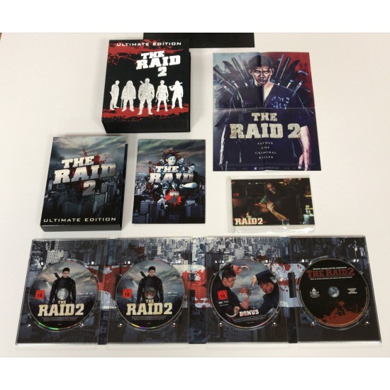 RAID 2 ULTIMATE EDITION BLU RAY + DVD + SOUNTRACK GIFT SET