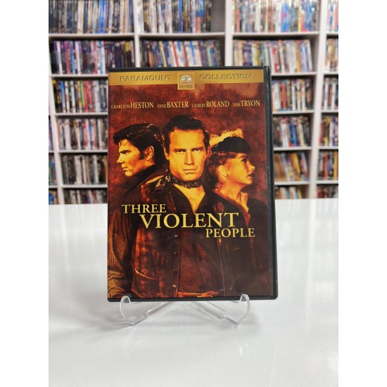 THREE VIOLENT PEOPLE DVD