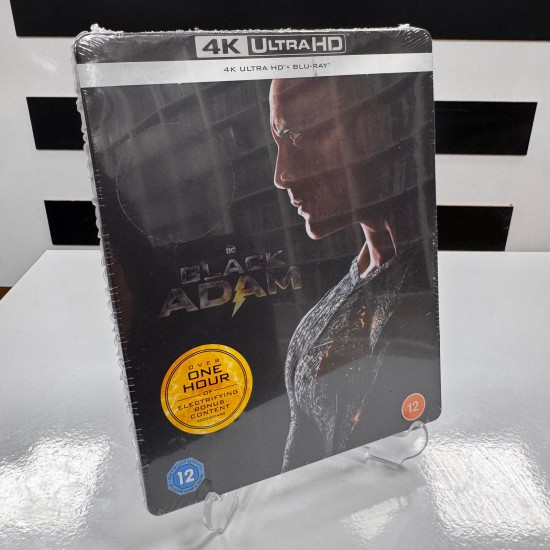 BLACK ADAM STEELBOOK 4K UHD + BLU RAY