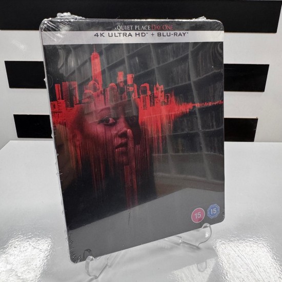 A QUIET PLACE : DAY ONE - SESSIZ BIR YER : ILK GUN STEELBOOK 4K UHD + BLU RAY