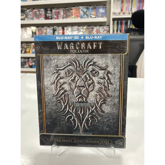 WARCRAFT STEELBOOK 3D2D BLU RAY WARCRAFT STEELBOOK 3D2D BLU RAY