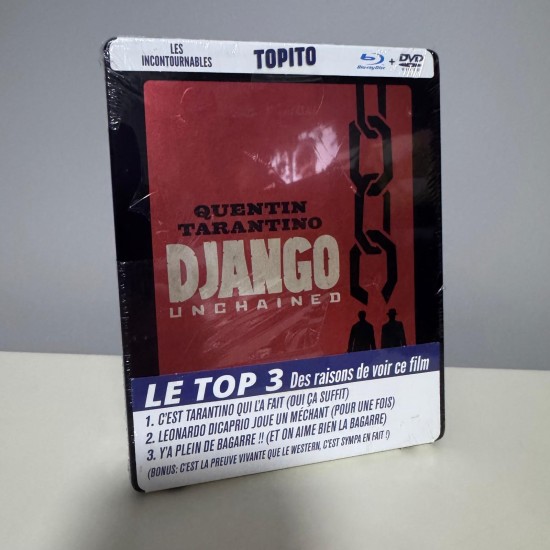 DJANGO : UNCHAINED STEELBOOK BLU RAY + DVD ( FUTUREPACK ) DJANGO : UNCHAINED STEELBOOK BLU RAY + DVD ( FUTUREPACK )
