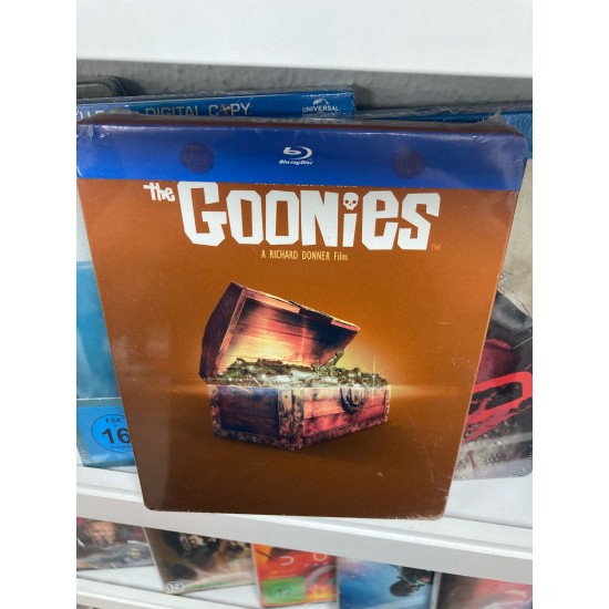 THE GOONIES STEELBOOK BLU RAY THE GOONIES STEELBOOK BLU RAY