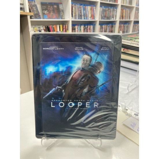 LOOPER - TETIKCILER STEELBOOK BLU RAY - 2 DISK ( FRONT SIDE LENTICULAR MAGNET )