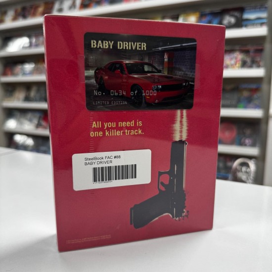 BABY DRIVER FILMARENA XL LIMITED EDITION FULLSLIP STEELBOOK BLU RAY