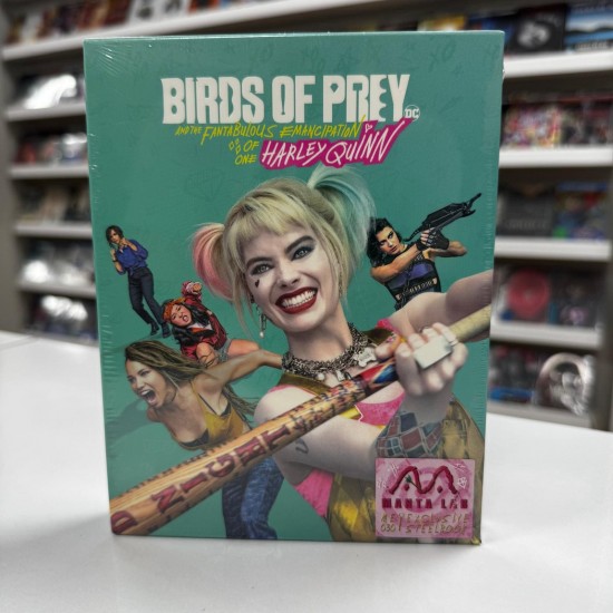 BIRDS OF PREY MANTALAB EXCLUSIVE LIMITED EDITION FULLSLIP STEELBOOK 4K UHD + BLU RAY