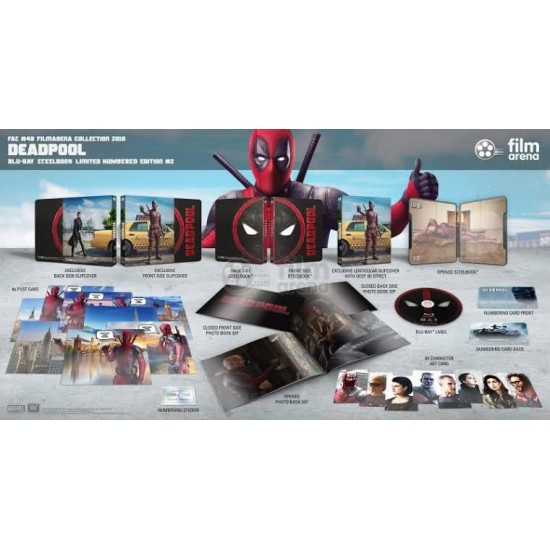 DEADPOOL - DEADPOOL 2 ( 2 FILM SET ) FILMARENA LIMITED EDITION FULLSLIP STEELBOOK BLU RAY DEADPOOL - DEADPOOL 2 ( 2 FILM SET ) FILMARENA LIMITED EDITION FULLSLIP STEELBOOK BLU RAY