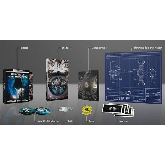 EVENT HORIZON - UFUK FACIASI COLLECTOR'S EDITION FULLSLIP STEELBOOK 4K UHD + BLU RAY
