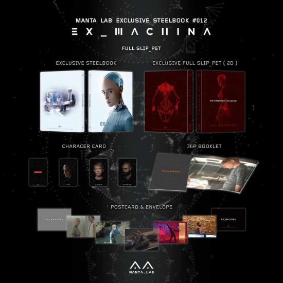 EX MACHINA MABTALAB EXCLUSIVE LIMITED EDITION FULLSLIP STEELBOOK BLU RAY