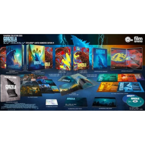 GODZILLA : KING OF THE MONSTERS FILMARENA XL LIMITED EDITION FULLSLIP STEELBOOK 4K UHD + BLU RAY