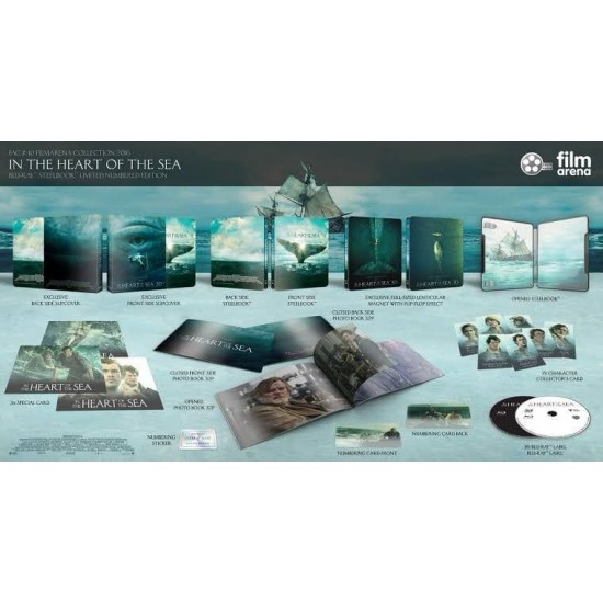 IN THE HEART OF THE SEA FILMARENA LIMITED EDITION FULLSLIP STEELBOOK 3D2D BLU RAY