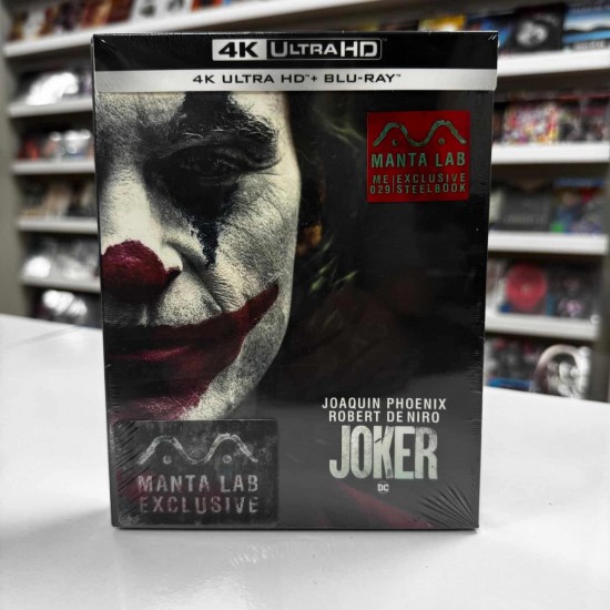 JOKER MANTALAB EXCLUSIVE LIMITED EDITION FULLSLIP STEELBOOK 4K UHD + BLU RAY JOKER MANTALAB EXCLUSIVE LIMITED EDITION FULLSLIP STEELBOOK 4K UHD + BLU RAY