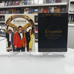 KINGSMAN : THE GOLDEN CIRCLE + KINGSMAN : THE SECRET SERVICE LIMITED EDITION FULLSLIP BLU RAY 2 FILM SET