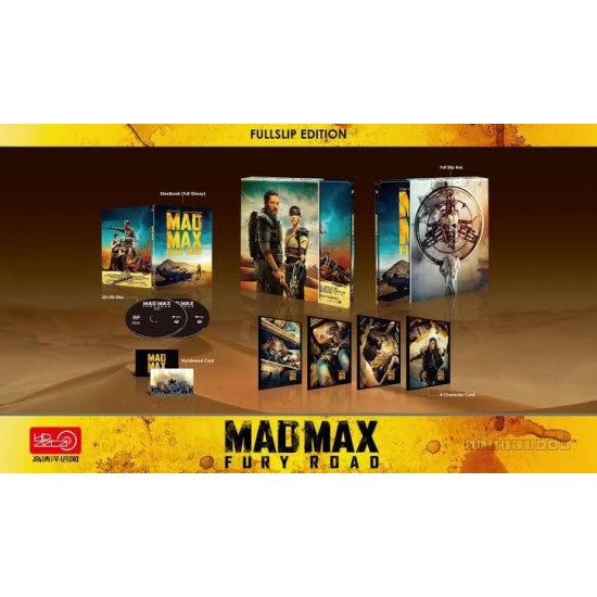 MAD MAX : FURY ROAD HDZETA GOLD LABEL LIMITED NUMBERED EDITION 3D2D STEELBOOK BLU RAY