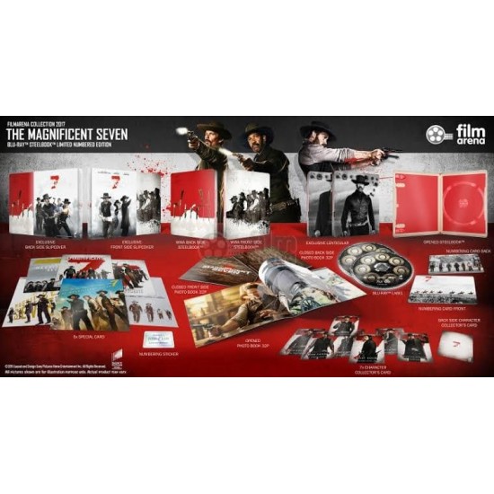 THE MAGNIFICENT SEVEN FILMARENA LIMITED EDITION FULLSLIP STEELBOOK BLU RAY THE MAGNIFICENT SEVEN FILMARENA LIMITED EDITION FULLSLIP STEELBOOK BLU RAY