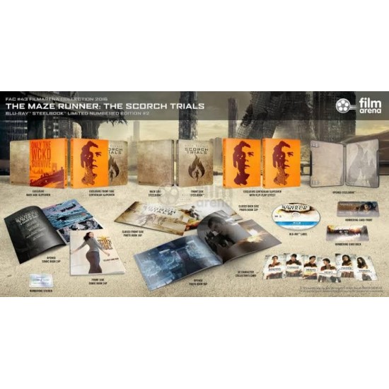 MAZE RUNNER : THE SCORCH TRIALS FILMARENA LIMITED EDITION FULLSLIP STEELBOOK BLU RAY MAZE RUNNER : THE SCORCH TRIALS FILMARENA LIMITED EDITION FULLSLIP STEELBOOK BLU RAY