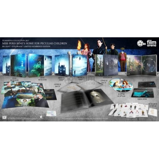 MISS PEREGRINE'S HOME FOR PECULIAR CHILDREN FILMARENA LIMITED EDITION FULLSLIP STEELBOOK 3D2D BLU RAY