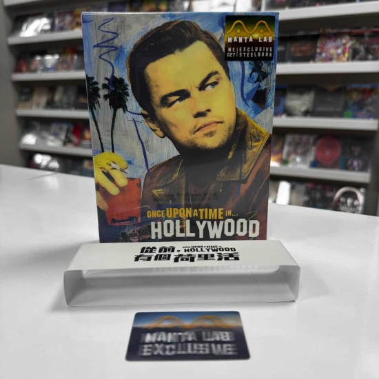 ONCE UPON A TIME IN HOLLYWOOD MANTALAB EXCLUSIVE LIMITED EDITION FULLSLIP STEELBOOK BLU RAY ONCE UPON A TIME IN HOLLYWOOD MANTALAB EXCLUSIVE LIMITED EDITION FULLSLIP STEELBOOK BLU RAY