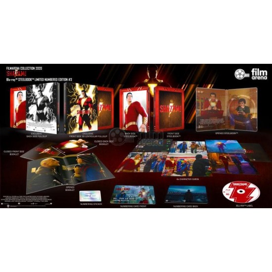 SHAZAM FILMARENA LIMITED EDITION FULLSLIP STEELBOOK BLU RAY