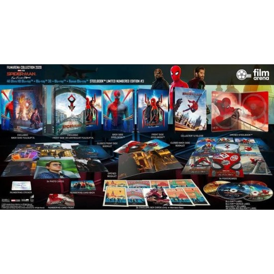 SPIDER MAN : HOMECOMING FILMARENA XL LIMITED EDITION FULLSLIP STEELBOOK 4K UHD + 3D BLU RAY + 2D BLU RAY + BONUS BLU RAY ( 4 DISK ) SPIDER MAN : HOMECOMING FILMARENA XL LIMITED EDITION FULLSLIP STEELBOOK 4K UHD + 3D BLU RAY + 2D BLU RAY + BONUS BLU RAY ( 4 DISK )