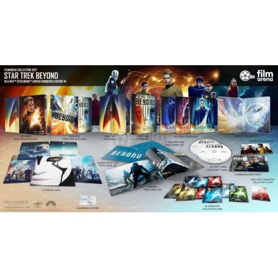 STAR TREK : BEYOND FILMARENA LIMITED EDITION FULLSLIP STEELBOOK 3D2D BLU RAY